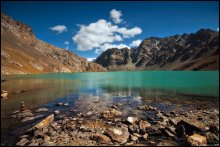 моренное озеро Алаколь / Каракол, Киргизия, моренное озеро Алаколь