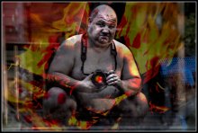 Автопортрет / Отражение в большом окне с небольшими наложениями.