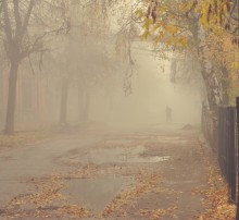 Осень туманная... / по дороге на работу
