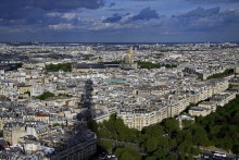 Париж, с Эйфелевой башни / крыши Парижа
