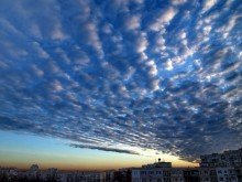 Облака / Утренние облака в Киеве. 20.01.2014