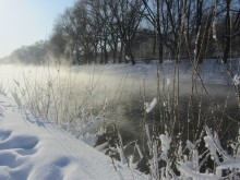 Зимний Екатеринбург / Река Исеть зимним утром.