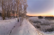 Зимний Днепр. / Утро река Днепр