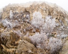 Каппадокия - 2 / Зима в центральной Турции. Рыбий глаз. Самьянг 7.5мм на m4/3 :)