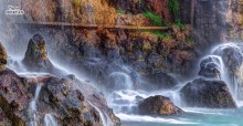 Парк Шато, Ницца / Фрагмент водопада