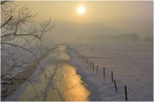 Winter in Belgium. / A very cold morning in Belgium.