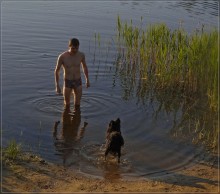 Кто кого! / Собака и человек
