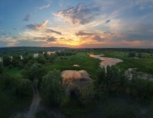 В краю озёр / вечер, полесье, Беларусь