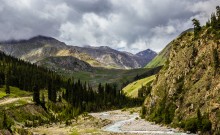 ущелье Барскаун / южный берег озера Иссык-Куль