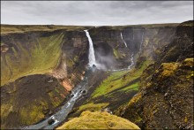 Haifoss / один из самых красивых и величественных водопадов Исланди