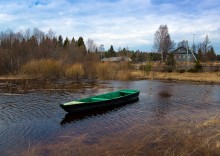 Половодье на реке Кубене... / Разлив реки весной...