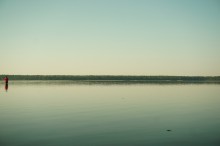 Дзен / утро. озеро белое. созерцание