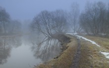 Туман над рекой / Утром на Свислочи