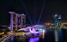 Singapore. Marina bay / Вид с окна отеля Ritz carlton