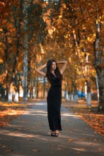 Осенний парк / модель Евгения Колесник