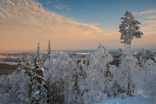 Зимний вечер / Вечер в горах