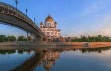 Храм Спасителя на рассвете. / Москва.