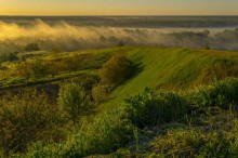 Туман стелиться луками / Вид на луки!Ранок!Весна!Село Малі Будища,Гадяцький район,Полтавська область!!!!!