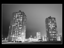г.Минск, ул.Космонавтов / Ночная улица.