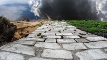 "Дорога в небо" / причал у реки Днепр, Гомельская область