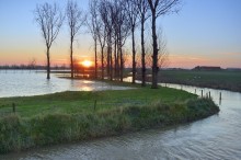 Flood in Langewaede. / ***