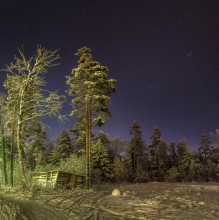На краю ночи. / Ленинградская область, поселок Коробицыно, горнолыжный центр.