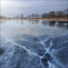 Лёд. / Зима, 2015, озеро, лед