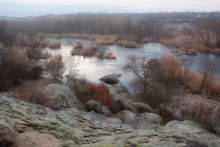 Зимний ноябрь. / Южный Буг. Национальный природный парк Бугский Гард.Украина.