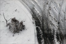 Зимний минимализм / Съёмка с 9 этажа