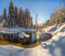 Река Рощинка. / Ленинградская область.