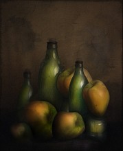 яблоки и бутылки / натюрморт