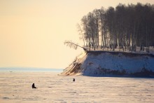 Зимняя рыбалка / Горьковское водохранилище ранней весной