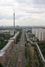 Москва ВДНХ / Фото с воздушного шара.