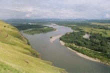 Широка река Туба / река Туба - правый приток Енисея