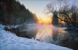 Река и рассвет / Природа Беларуси