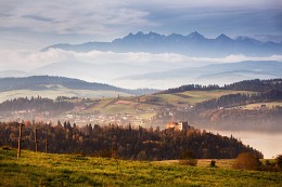 Осенние пригорки / Южная Польша, октябрь, Высокие Татры.