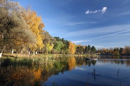 Осенний пруд / наш поселковый пруд в Московской области