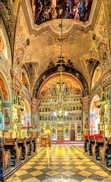 Иконостас / The iconostasis in orthodox church of the early 19th century.