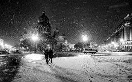 Зимней ночью. / Санкт-Петербург.Январь 2015г.