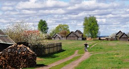 в деревне / весеннее утро