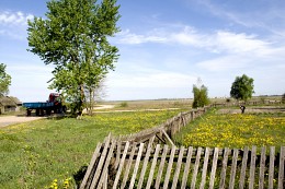 крестьянская доля / утро, сельский огород