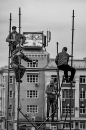 Квартет / Сборка открытой площадки для выступления городских коллективов и гостей на майских празниках