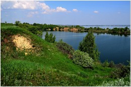 На крутом берегу / Озеро Синеглазово и Ухановский карьер, Челябиск