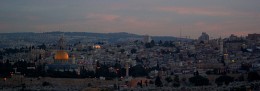 Иерусалим. Вечер / Вид на предзакатный Иерусалим с МАСЛЕНИЧНОЙ ГОРЫ