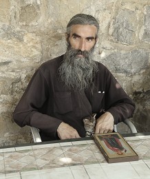 икона... / портрет снят в монастыре Морача.Черногория