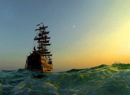 Бирюзовый закат / снято на GoPro 3