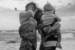 Дети у моря / Дети на берегу моря в Остии вблизи Рима. 13.09.2015