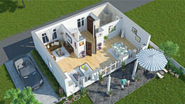 Cut Off Уолл план этажа / Cut Off Уолл этаж план по yantramstudio.
http://www.yantramstudio.com/3d-floor-plan.html
