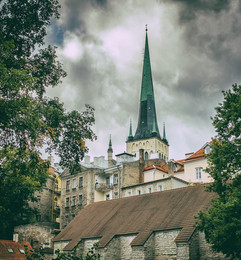 Старый город / Таллин, шпиль церкви Олевисте