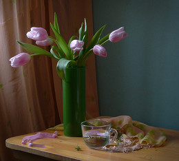 Розовые тюльпаны / ***